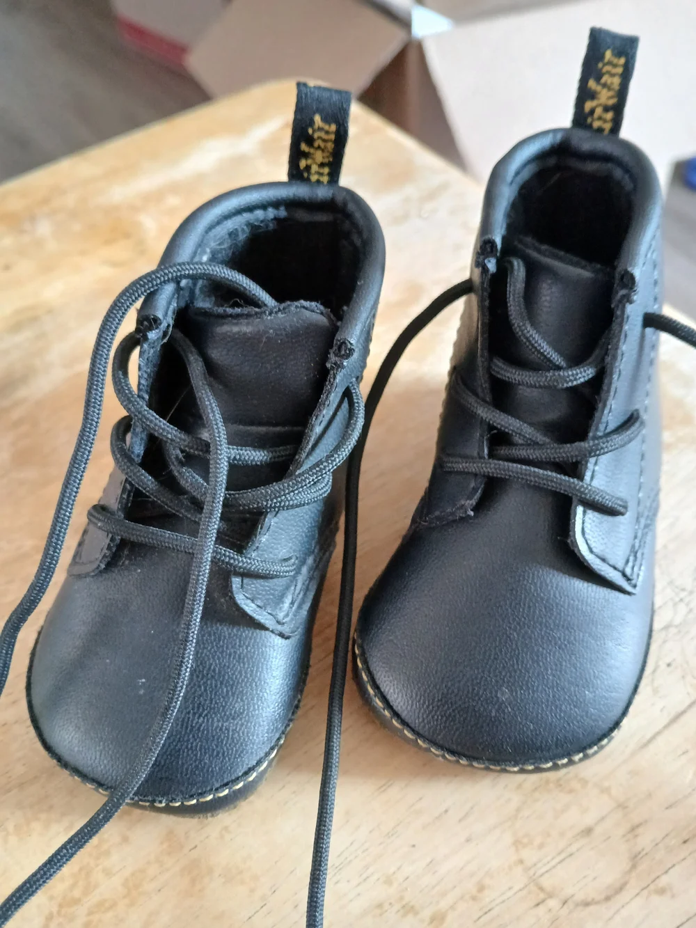 Dr. Martens Black Kids Lace-Up Ankle Boots